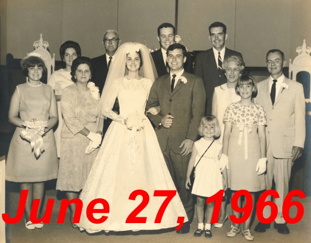 Dot Lee Bethune Wedding 1966
